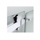 Maniva wall to wall in polished chrome