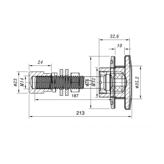  PG Fixed glazing  spider rotule