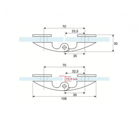 PSH10G POLISHED CHROME