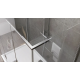 Porto Cervo L bar Polished chrome glass to glass