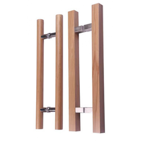 Wooden handle for sauna