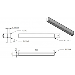 PG adhesive handle black