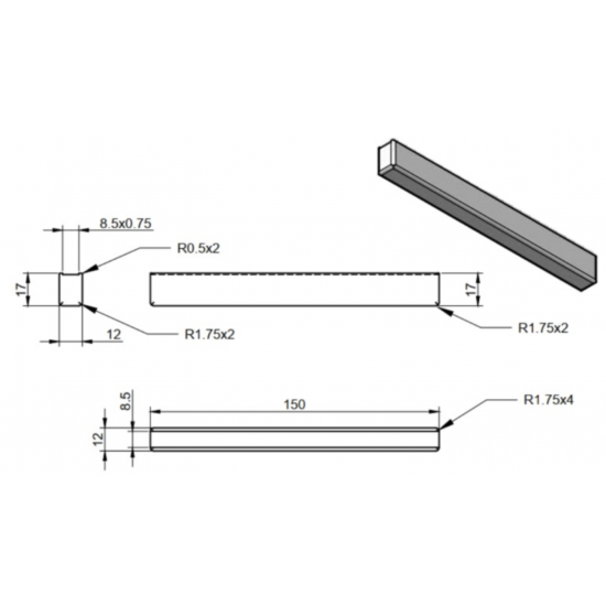 PG adhesive handle black