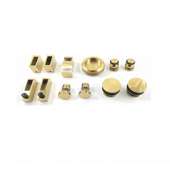 Maniva 24-Karat Gold Shower Enclosure by PG Italy Manufacturing