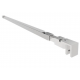Glass to wall angle adjustable rectangular  shower rod