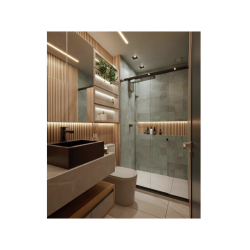 Limpido wall to wall in polished chrome