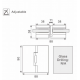 Monte Baldo wall to wall free drill hinge