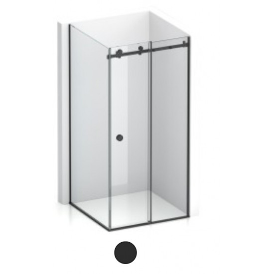 Maniva wall to glass in black