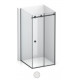 Maniva wall to glass in polished chrome